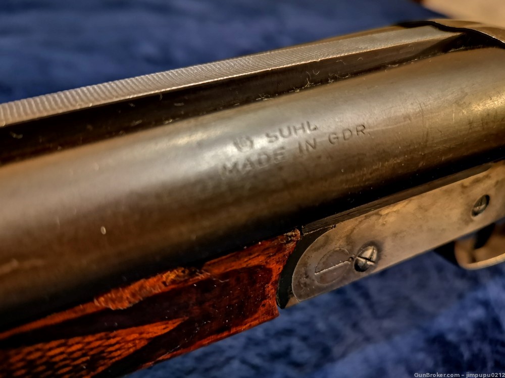 Made in GDR (East Germany), Suhl Special- Gewehrlaufstahl12 GA SXS shotgun-img-2