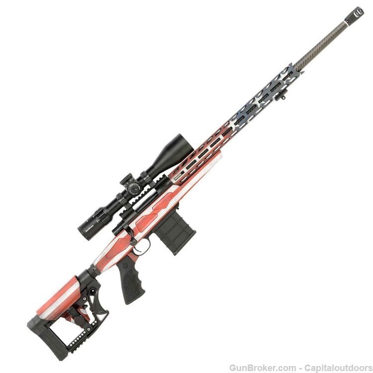 Howa M1500 American Flag Bolt Action Rifle - 6.5 Creedmoor - 24in - USED  -img-0