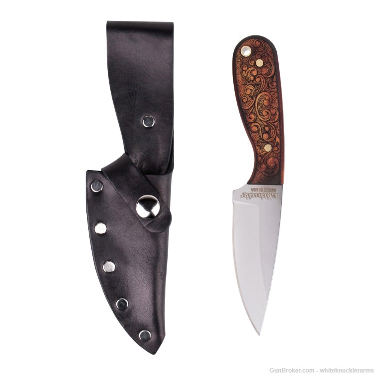 Whiteknuckler Brand Classic M3 Leatherwood Stonewashed 154CM Knife-img-2