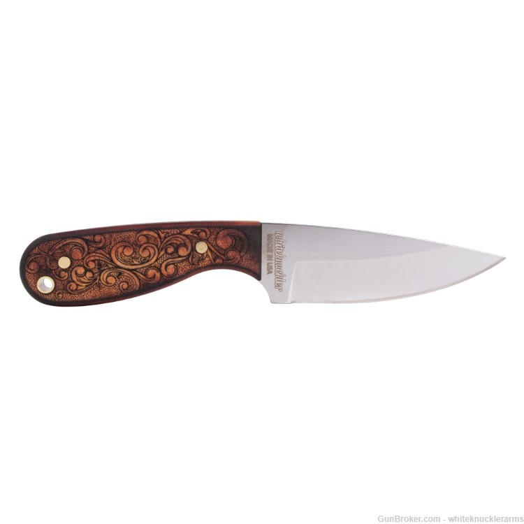 Whiteknuckler Brand Classic M3 Leatherwood Stonewashed 154CM Knife-img-5