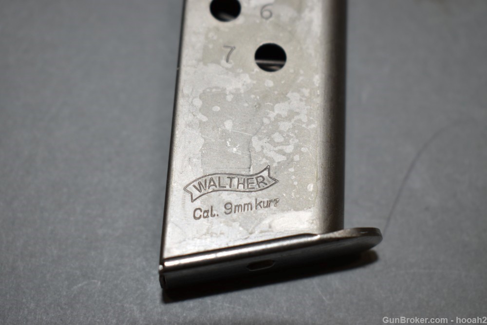 Excellent Walther PPK/S Nickel 7 Rd 380 ACP 9mm Kurz Magazine-img-4