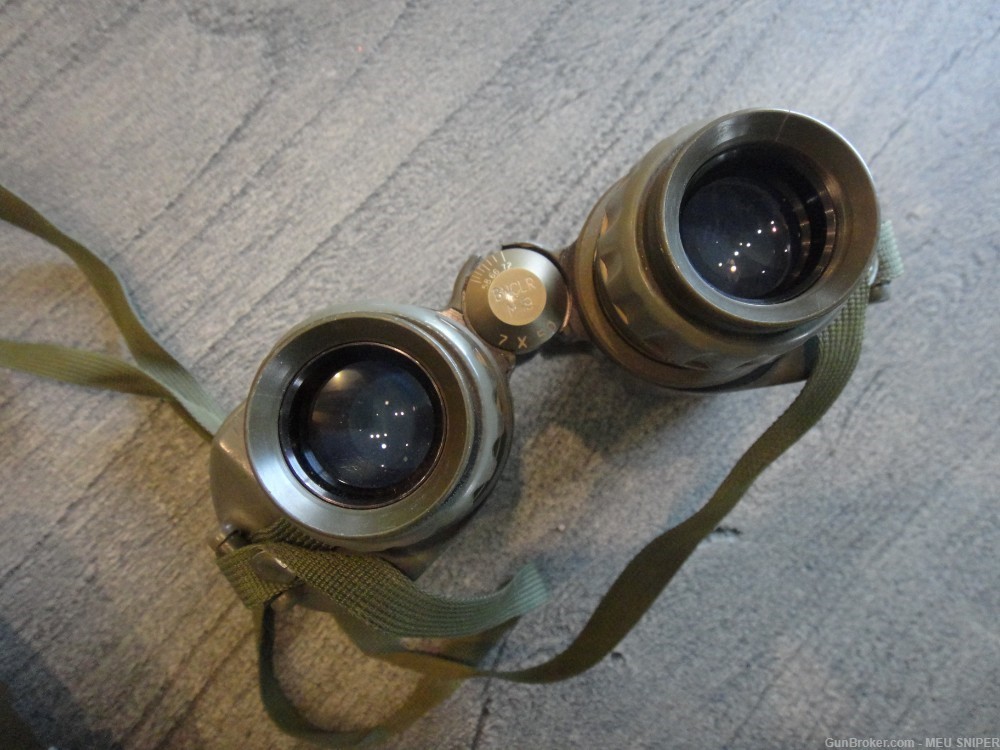 M19 Binoculars with case Vietnam USGI Scout Sniper Observer Army USMC -G210-img-1