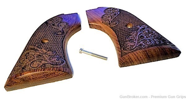Heritage Arms Rough Rider Grips Carved Rosewood Scroll -img-5