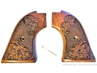 Heritage Arms Rough Rider Grips Carved Rosewood Scroll 