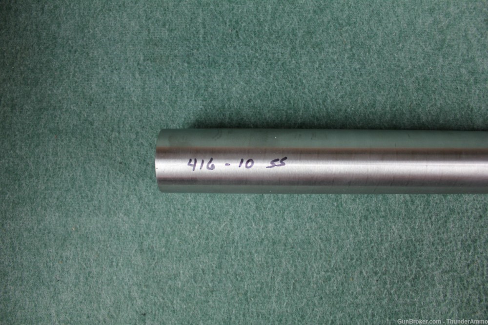 Lilja .416 Cal Barrel Blank 1:10" Twist Rate 38" Length 19 Pounds Stainless-img-1