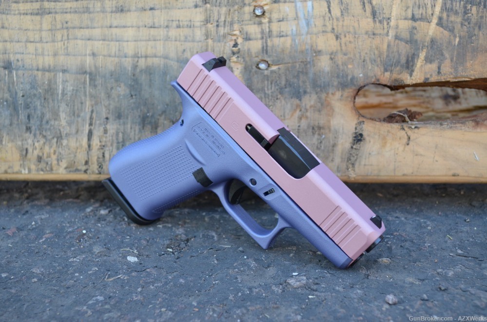 Glock 43X 9mm X-Werks Champagne Pink Purple orchid 43 X New 2-10rd-img-1