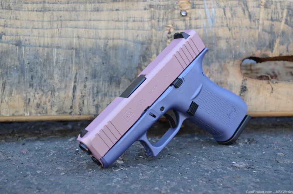 Glock 43X 9mm X-Werks Champagne Pink Purple orchid 43 X New 2-10rd-img-0