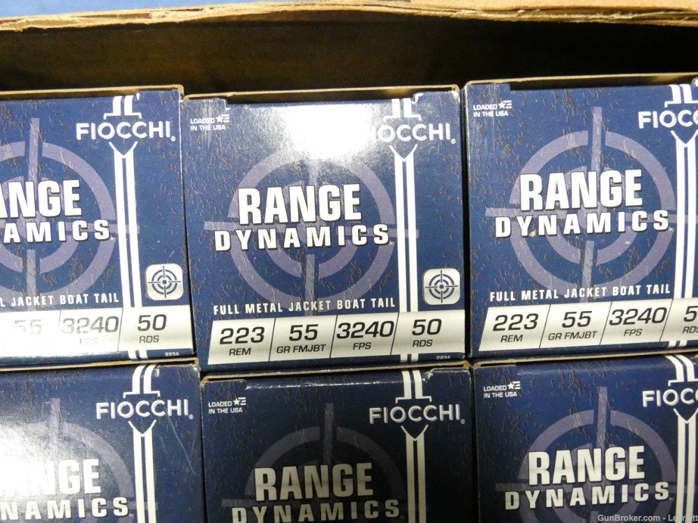 1000 ROUNDS FIOCCHI .223 55 GRAIN FMJBT AMMO 3240 FPS *READY TO SHIP*-img-1