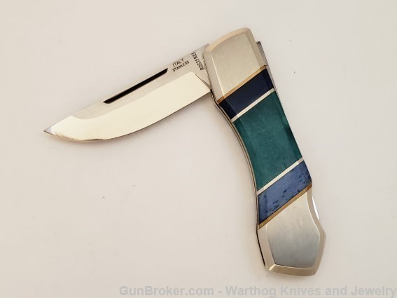 Cellini Italian Knife. Colored Bone Handle. Stainless Blade. CM6C.*REDUCED*-img-6