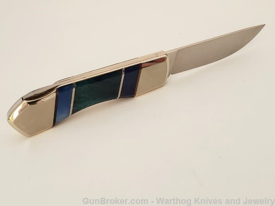 Cellini Italian Knife. Colored Bone Handle. Stainless Blade. CM6C.*REDUCED*-img-2