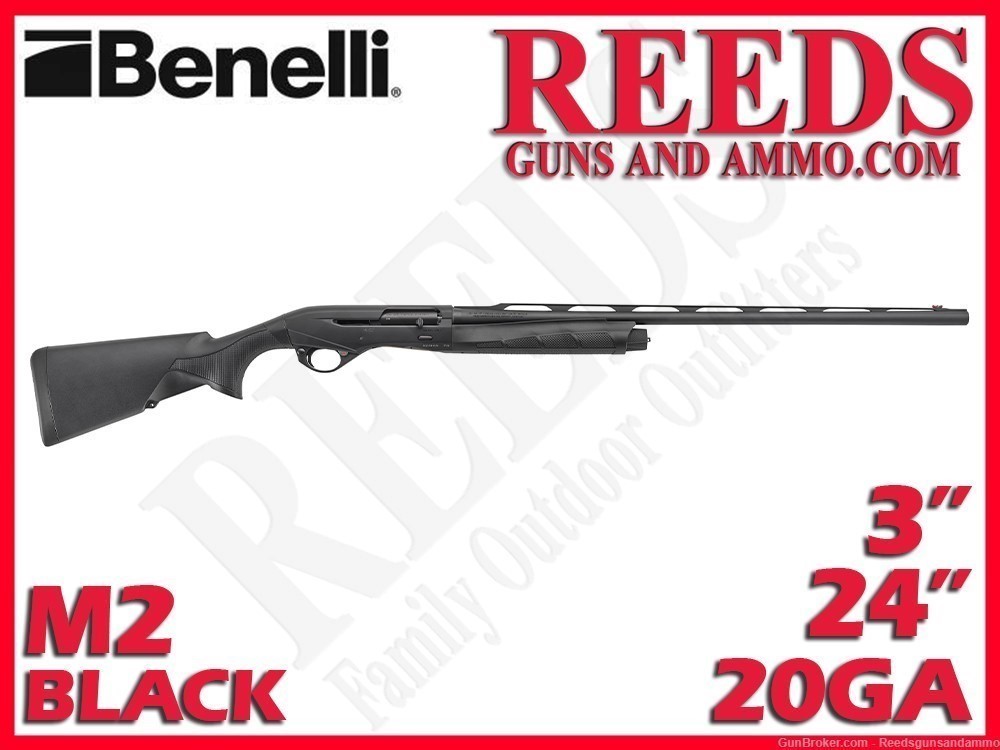 Benelli M2 Field 2023 Compact Black 20 Ga 3in 24in 11172-img-0