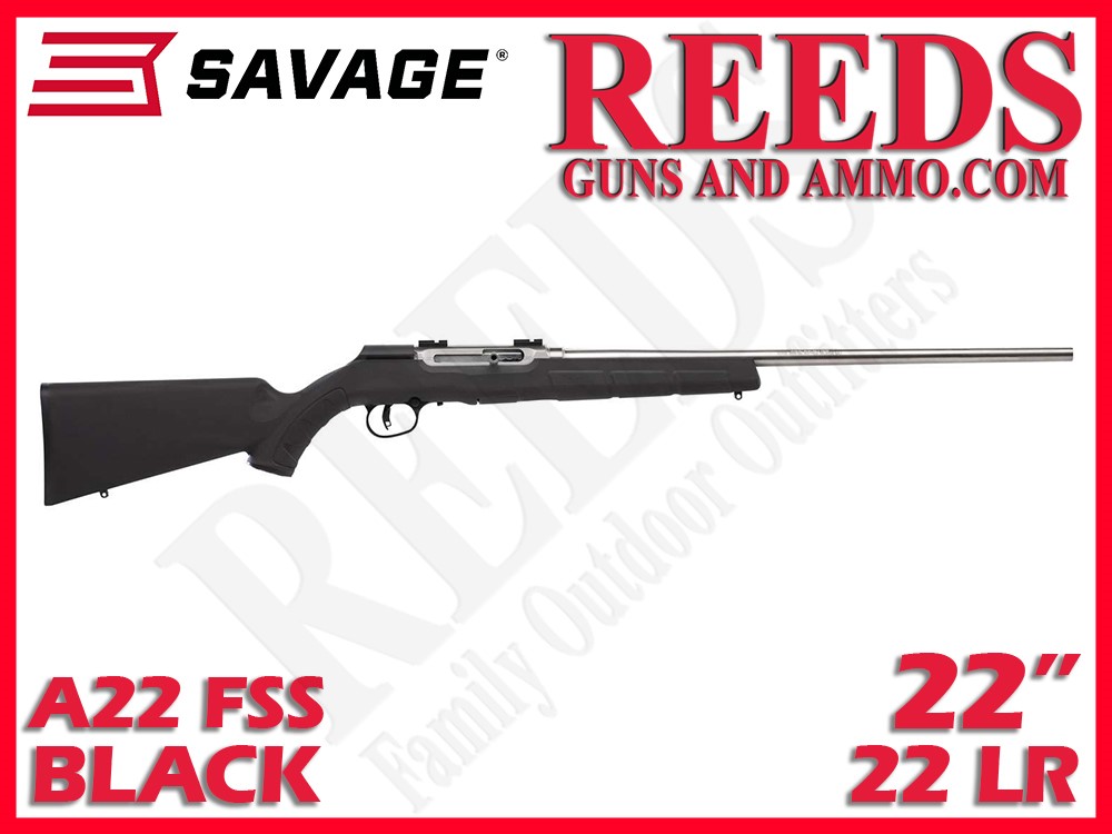 Savage A22 FSS Black Stainless 22 LR 22in 47216-img-0