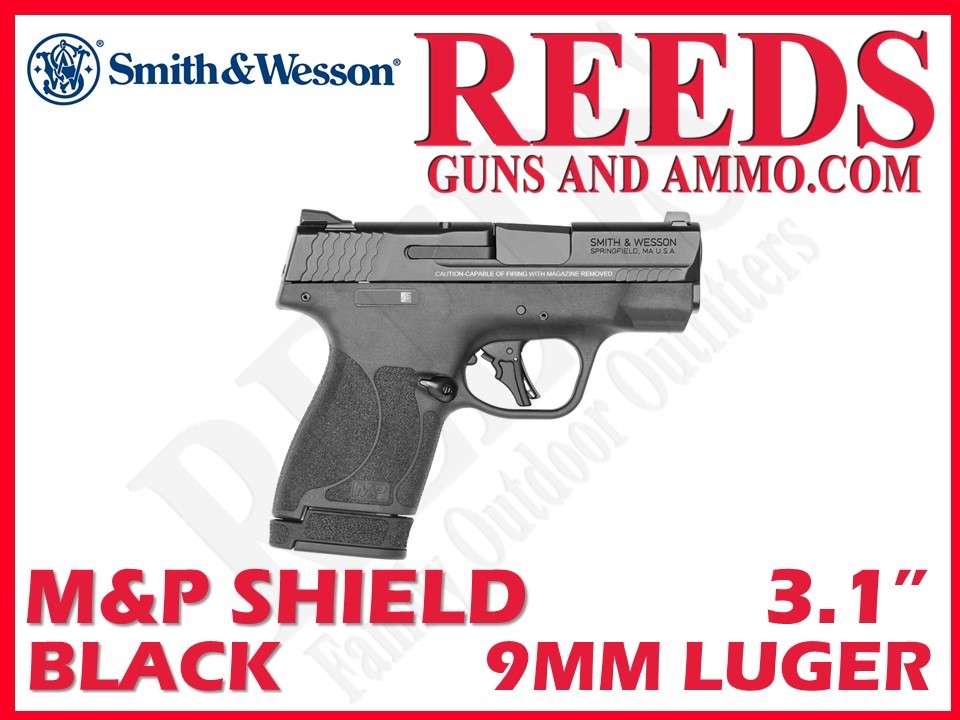Smith & Wesson M&P Shield Plus Thumb Safety Black 9mm 3.1in 2 Mags 13246-img-0