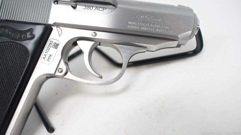 WALTHER PPK .380 ACP STAINLESS STEEL 6 ROUNDS (WAG4796001)-img-6