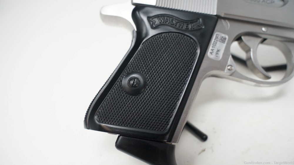 WALTHER PPK .380 ACP STAINLESS STEEL 6 ROUNDS (WAG4796001)-img-3