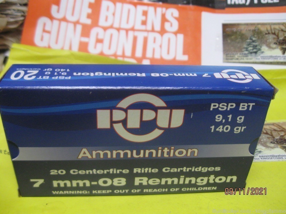 New 6.5x55 SWEDE 139 gr SP BT 20 rds Box PPU Ammo; more others avaliable-img-1