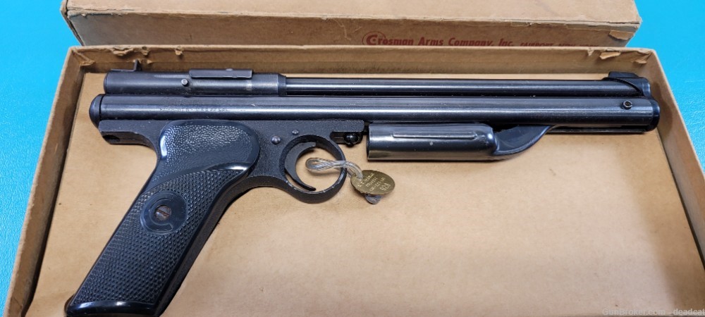 Crosman Model 130 Air Pistol Gun Pellet .22 + Provenance #926 + Box-img-1