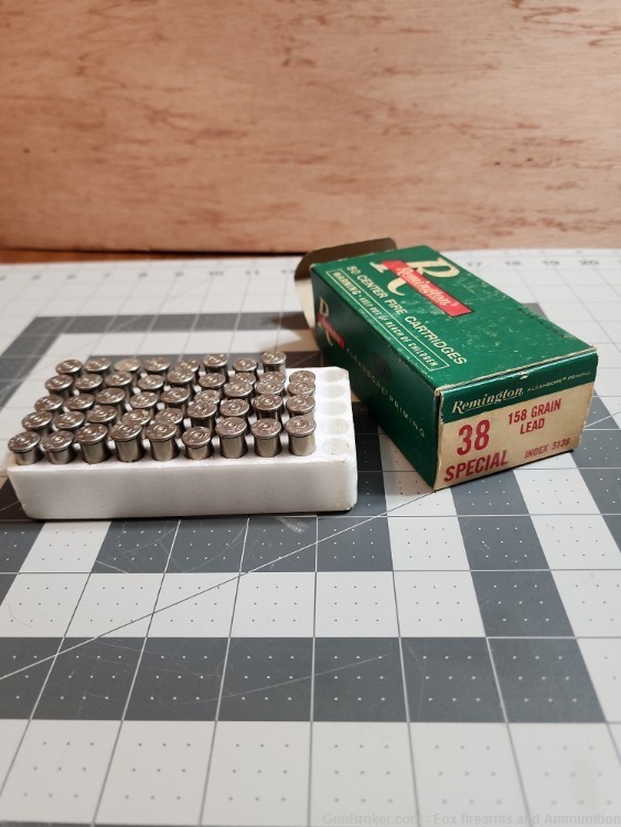 38 Special Remington Vintage Box, 44 Brass-img-0