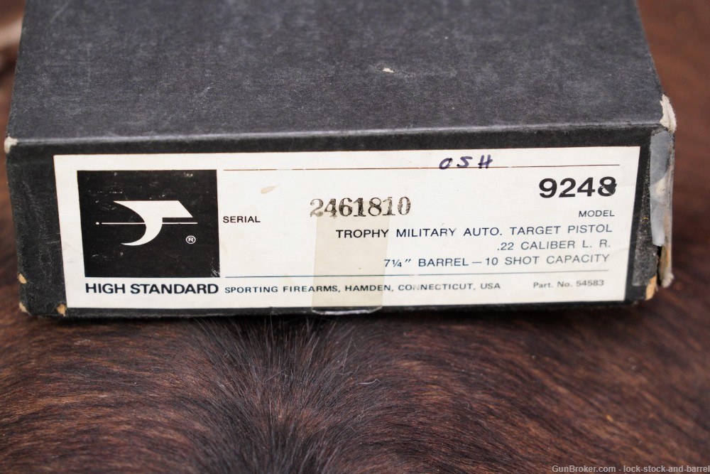 High Standard Supermatic Trophy Military .22 LR 7.25" Semi-Auto Pistol 1974-img-23