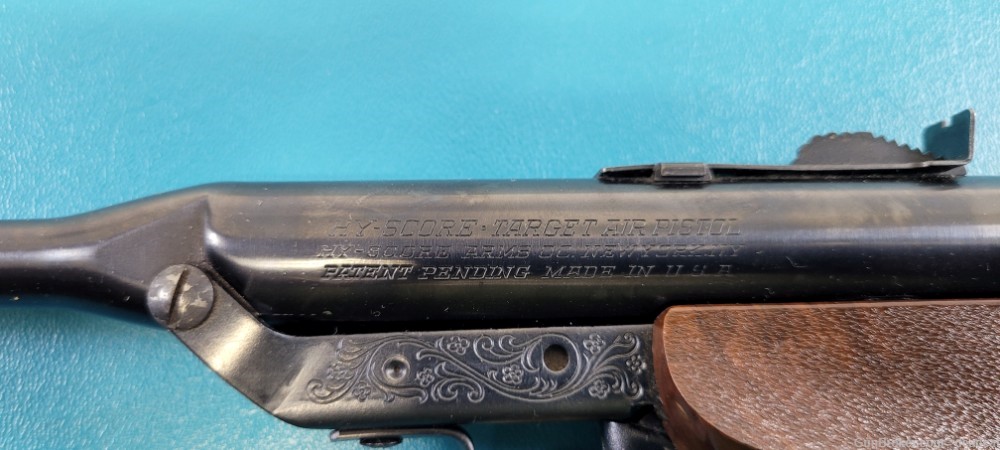 Hy-Score Target Model 800 Air Pistol Gun .22 Pellets Box & Provenance #941-img-10