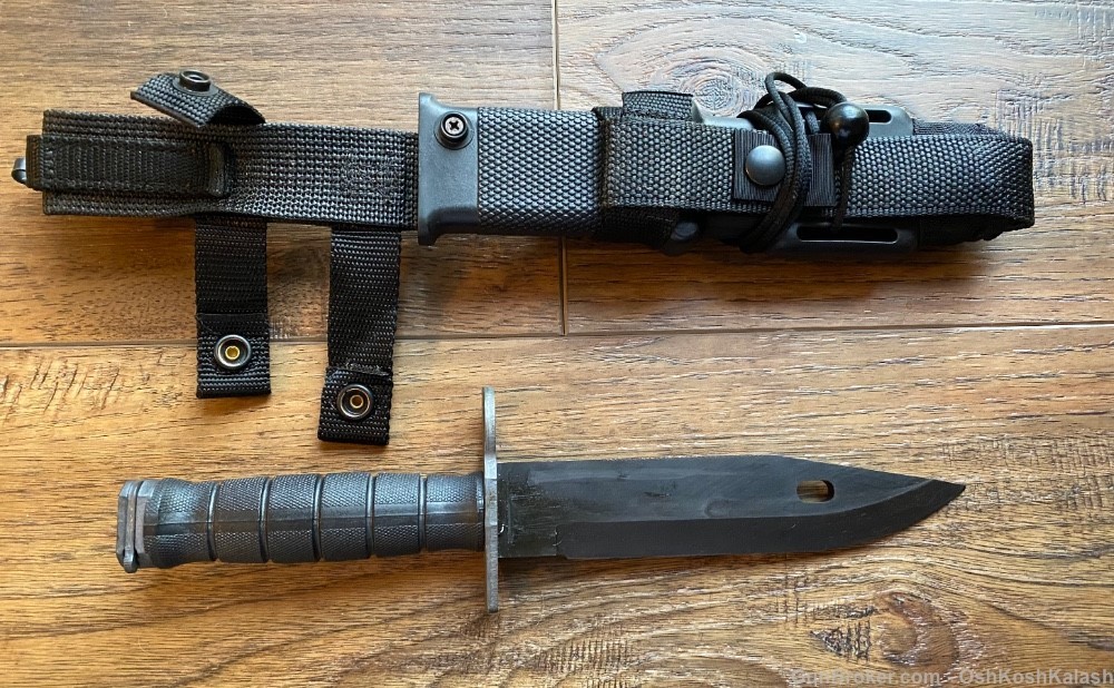 Lan Cay M9 Bayonet Black LanCay With Molle Attachment on Scabbard-img-0