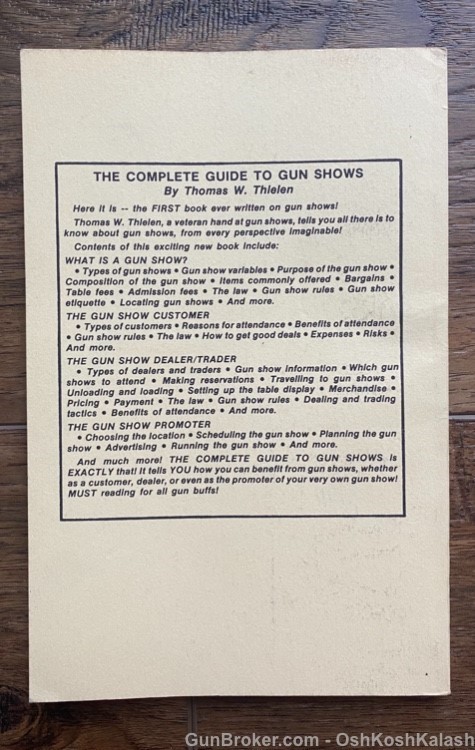 The Complete Guide To Gun Shows Rare Book-img-1