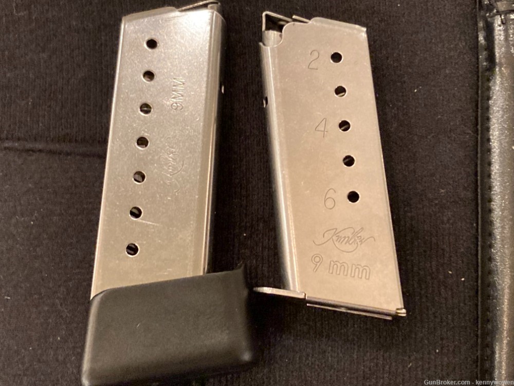 Kimber Solo Carry Stainless Steel slide Alu frame 9mm 2 mags box and papers-img-7