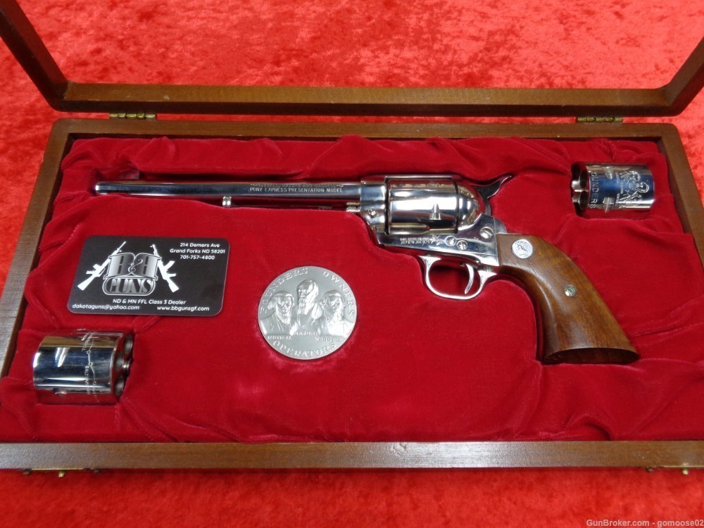 1964 Colt SAA Peacemaker PONY EXPRESS 45 Nickel 2nd Generation WE TRADE BUY-img-0