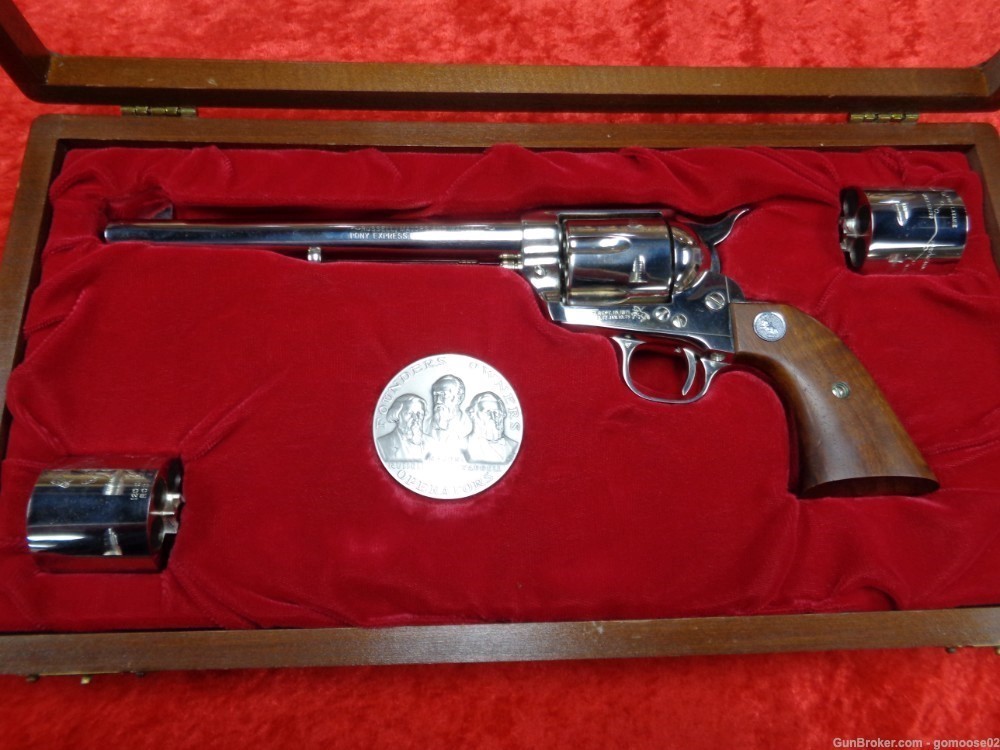 1964 Colt SAA Peacemaker PONY EXPRESS 45 Nickel 2nd Generation WE TRADE BUY-img-21