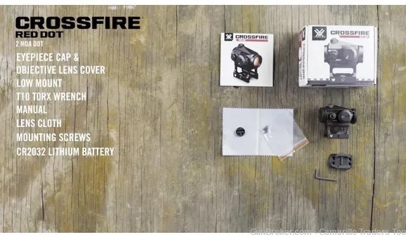 Vortex Crossfire Red Dot 2 MOA CF-RD2 with Multi-Height Mounting System NEW-img-1