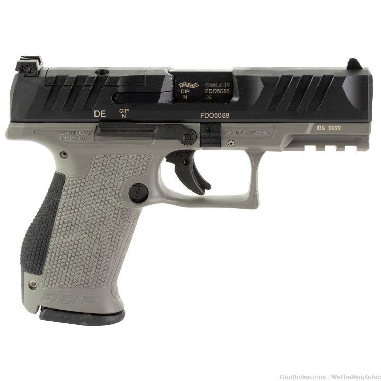 Walther PDP Striker Fired Semi-Auto 9mm Pistol Compact GREY BLK 15+1 NEW 5*-img-1