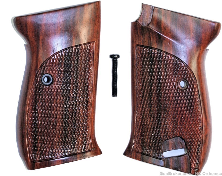 Walther P38 Auto German WWII Rosewood Grips-img-0