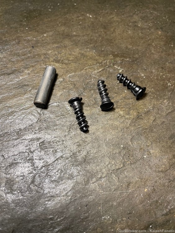 Russian saiga stock screws and barrel pin -img-0