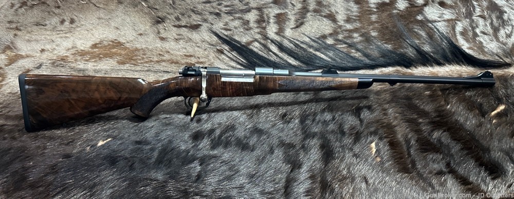 FREE SAFARI, NEW MAUSER M98 STANDARD EXPERT 7X57 7MM RIFLE GRADE 5 WOOD-img-1