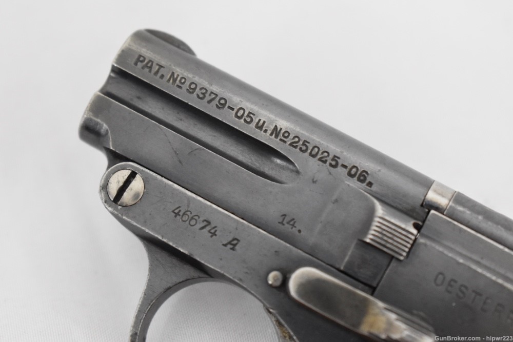 Steyr-Pieper Model 1909 vest pocket .25 ACP pistol made in 1914 C&R OK-img-13