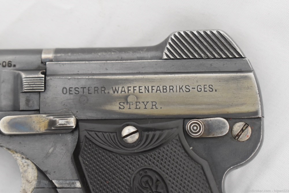Steyr-Pieper Model 1909 vest pocket .25 ACP pistol made in 1914 C&R OK-img-12