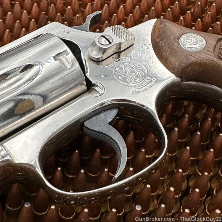 Smith & Wesson Model 37 No Dash .38 Special Snubnose Nickel Plated S&W-img-3