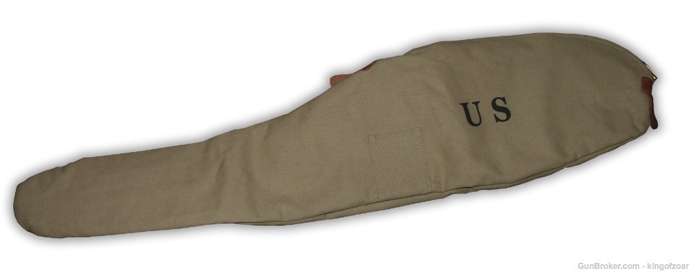 WW2 Reproduction US M1 Carbine Fleece Lined Canvas Carrying Case-img-3