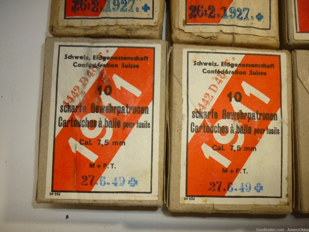 10rd - 7.5 Swiss Schmidt Rubin - 7.5x55 GP11 - 1927 1942 1949-img-6