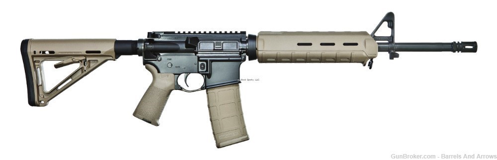 Del-Ton RFTMH16-MLOKDE Sierra 316 Semi-Auto Rifle 223 REM, RH, 16 in, Blk, -img-0