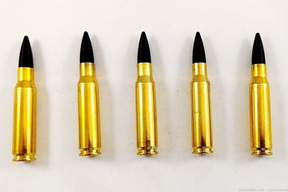 308 Winchester Brass Snap caps / Dummy Training Rounds - Set 5 - Black-img-2