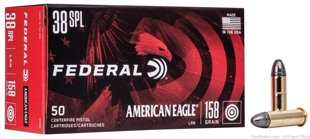 1000 Rounds of Federal American Eagle .38 Spl 158 GR AE38B-img-0