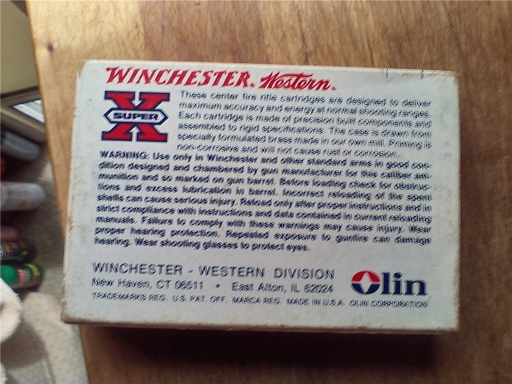 VINTAGE WINCHESTER WESTERN 270 WIN. 150 GR.POWER POINT SOFT POINT AMMO-img-2