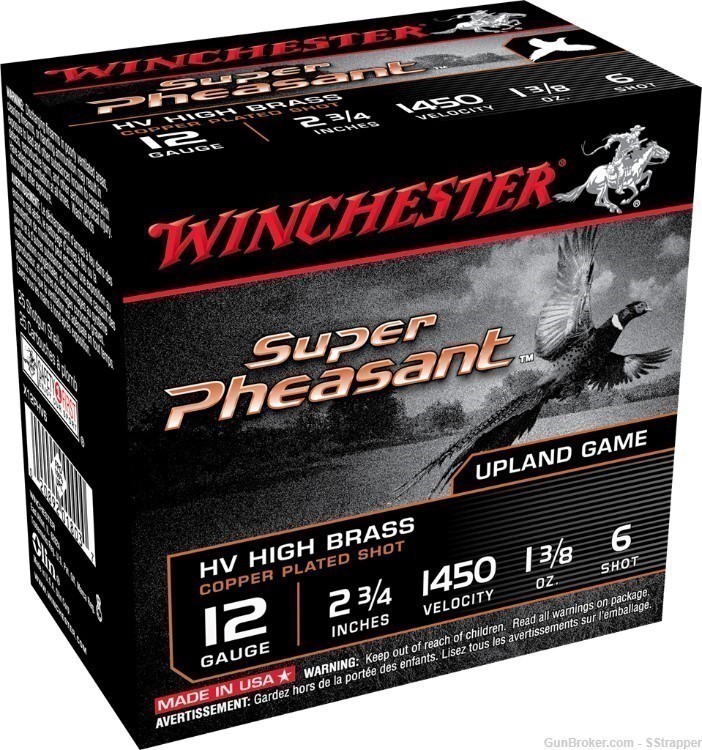 Winchester 12ga 2 3/4" 1 3/8oz Super Pheasant - 6 Shot-img-0