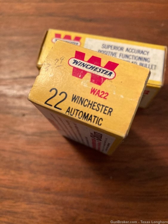 Winchester M1903 .22 Auto NOS Boxes 100 Rounds RARE Excellent Condition -img-5
