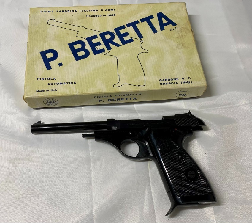 NEW, Never Fired! 1971 Beretta Model 70T 100 .32ACP Target Pistol-img-0
