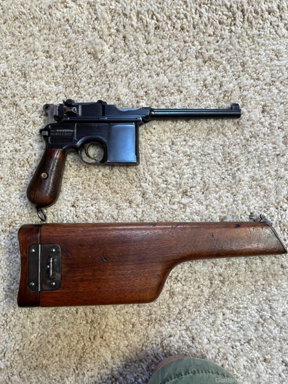 1907 C96 Broomhandle Mauser in Excellent Condition with Original Woodstock-img-0