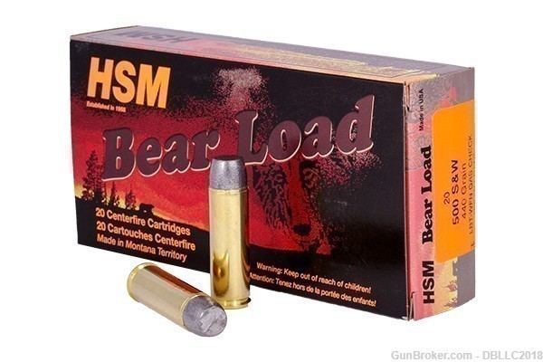 20 ROUNDS HSM 500MAG AMMO HSM-500-6-N HSM-img-0