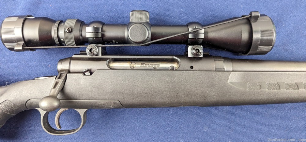 Unused Sleek Savage AX-19 .223 Rifle w/Scope-img-5