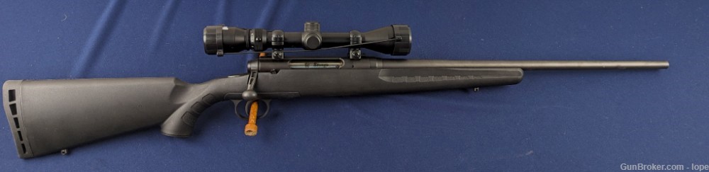Unused Sleek Savage AX-19 .223 Rifle w/Scope-img-0
